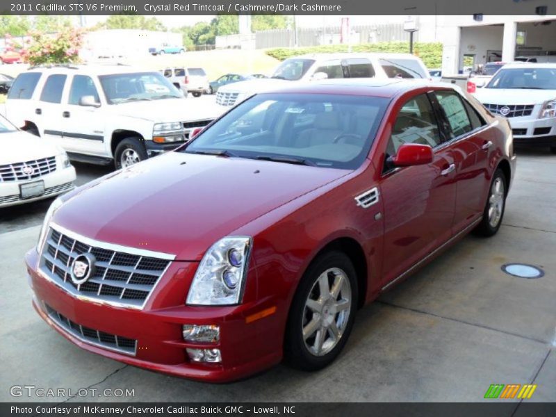 Crystal Red Tintcoat / Cashmere/Dark Cashmere 2011 Cadillac STS V6 Premium