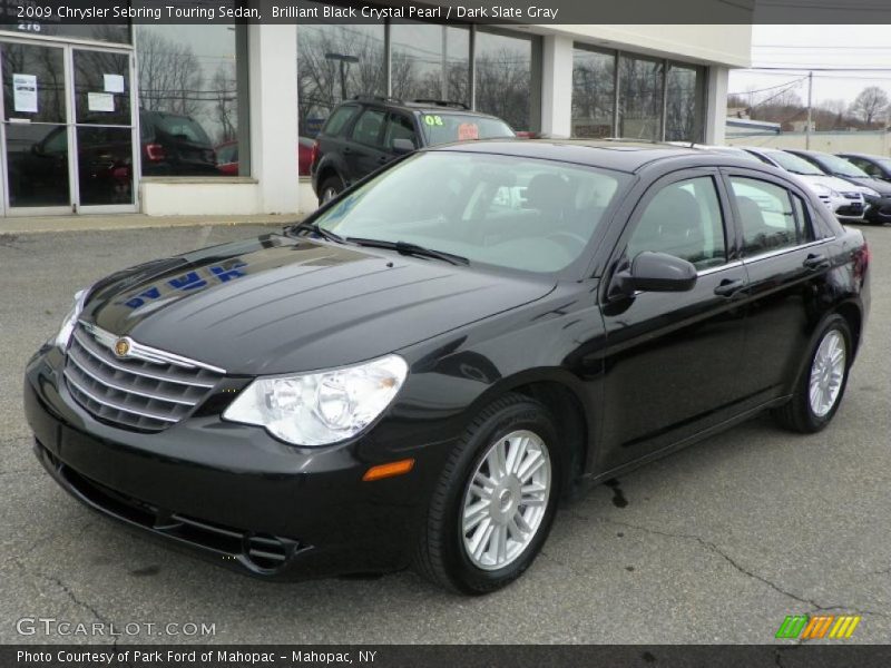 Brilliant Black Crystal Pearl / Dark Slate Gray 2009 Chrysler Sebring Touring Sedan