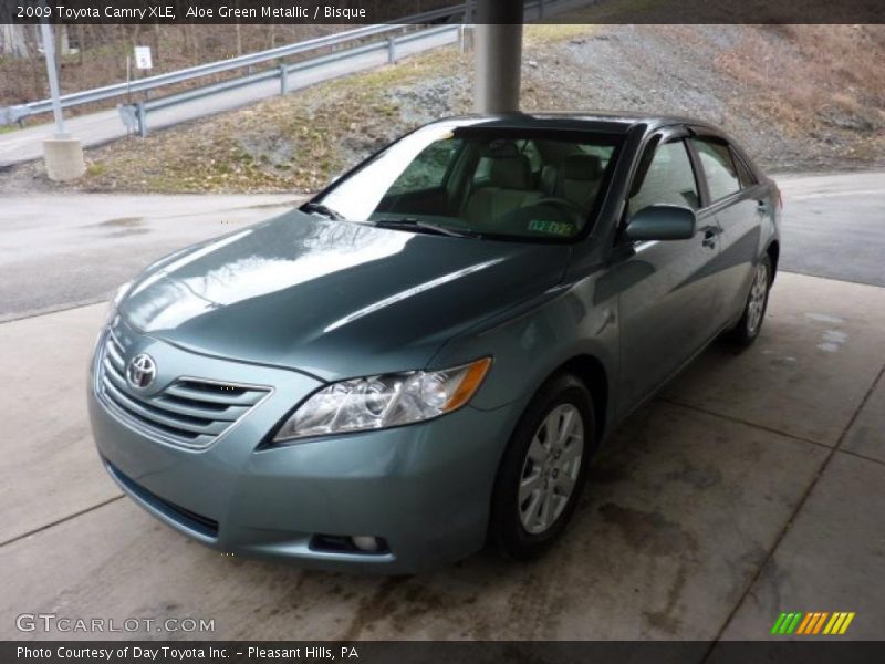 Aloe Green Metallic / Bisque 2009 Toyota Camry XLE