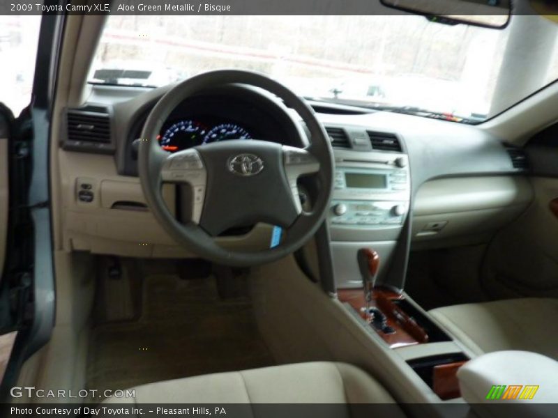 Aloe Green Metallic / Bisque 2009 Toyota Camry XLE