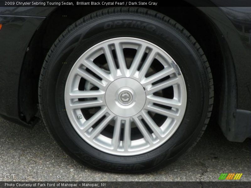 Brilliant Black Crystal Pearl / Dark Slate Gray 2009 Chrysler Sebring Touring Sedan