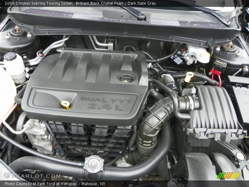 Brilliant Black Crystal Pearl / Dark Slate Gray 2009 Chrysler Sebring Touring Sedan