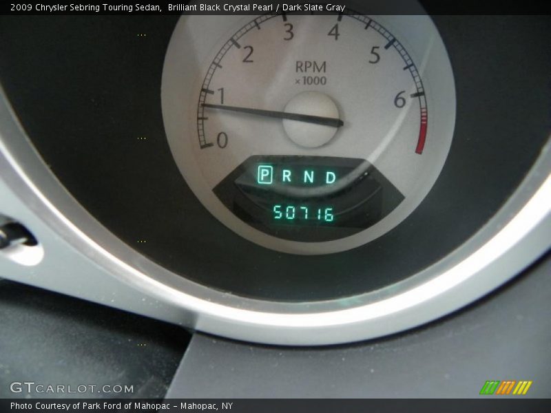 Brilliant Black Crystal Pearl / Dark Slate Gray 2009 Chrysler Sebring Touring Sedan
