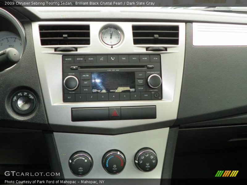Brilliant Black Crystal Pearl / Dark Slate Gray 2009 Chrysler Sebring Touring Sedan