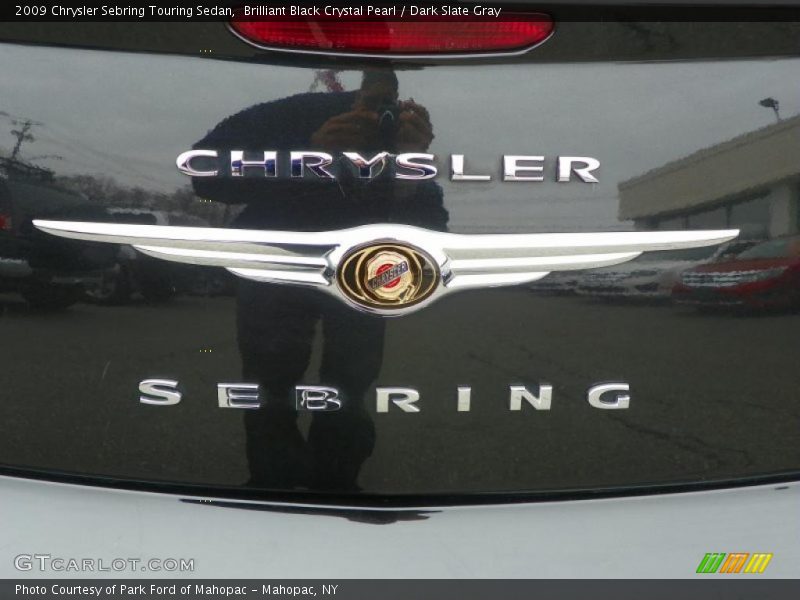 Brilliant Black Crystal Pearl / Dark Slate Gray 2009 Chrysler Sebring Touring Sedan