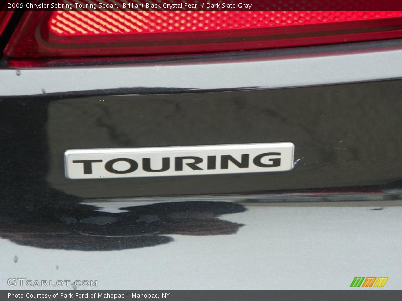 Brilliant Black Crystal Pearl / Dark Slate Gray 2009 Chrysler Sebring Touring Sedan