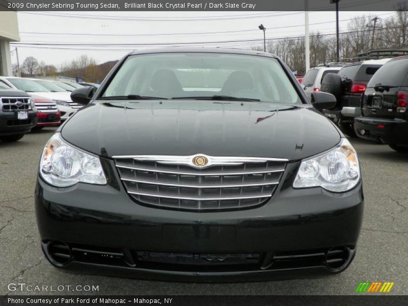 Brilliant Black Crystal Pearl / Dark Slate Gray 2009 Chrysler Sebring Touring Sedan