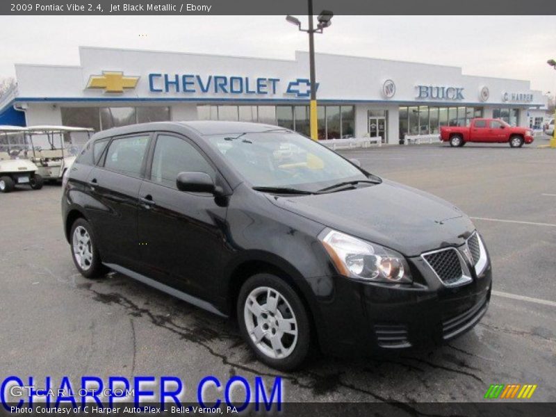 Jet Black Metallic / Ebony 2009 Pontiac Vibe 2.4