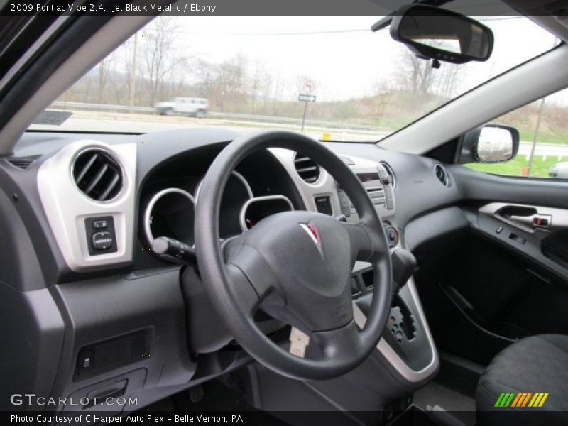 Jet Black Metallic / Ebony 2009 Pontiac Vibe 2.4