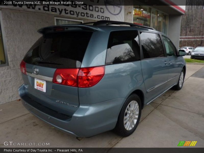 Blue Mirage Metallic / Stone 2008 Toyota Sienna XLE
