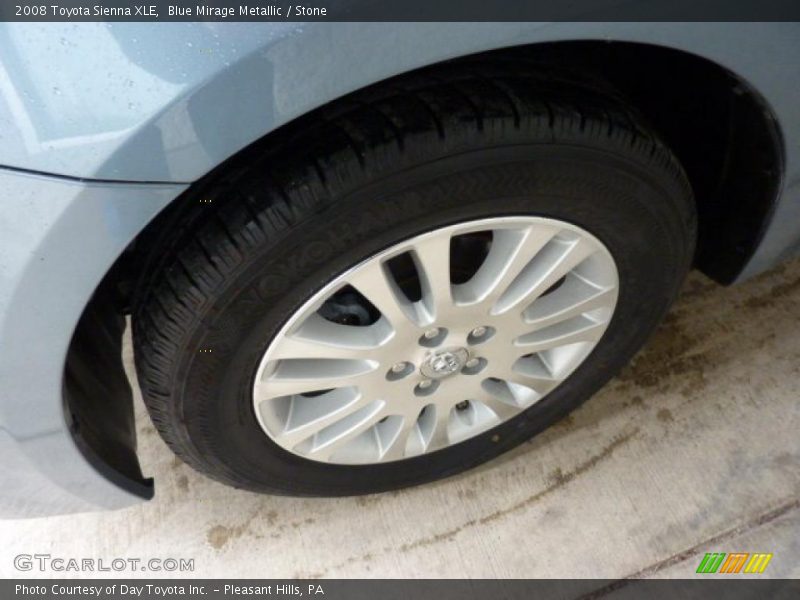 Blue Mirage Metallic / Stone 2008 Toyota Sienna XLE
