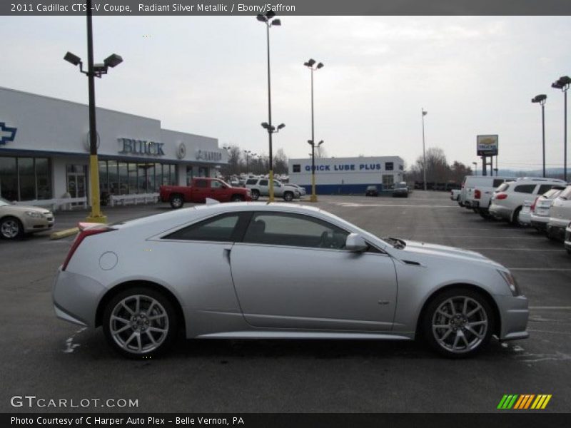 Radiant Silver Metallic / Ebony/Saffron 2011 Cadillac CTS -V Coupe