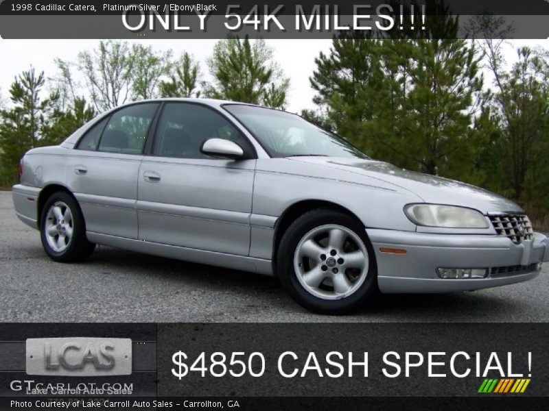 Platinum Silver / Ebony Black 1998 Cadillac Catera