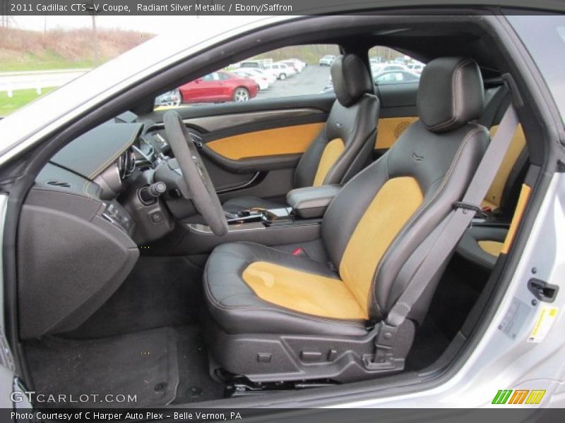  2011 CTS -V Coupe Ebony/Saffron Interior