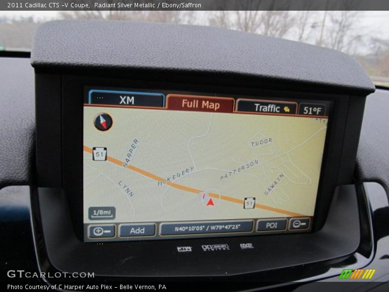 Navigation of 2011 CTS -V Coupe
