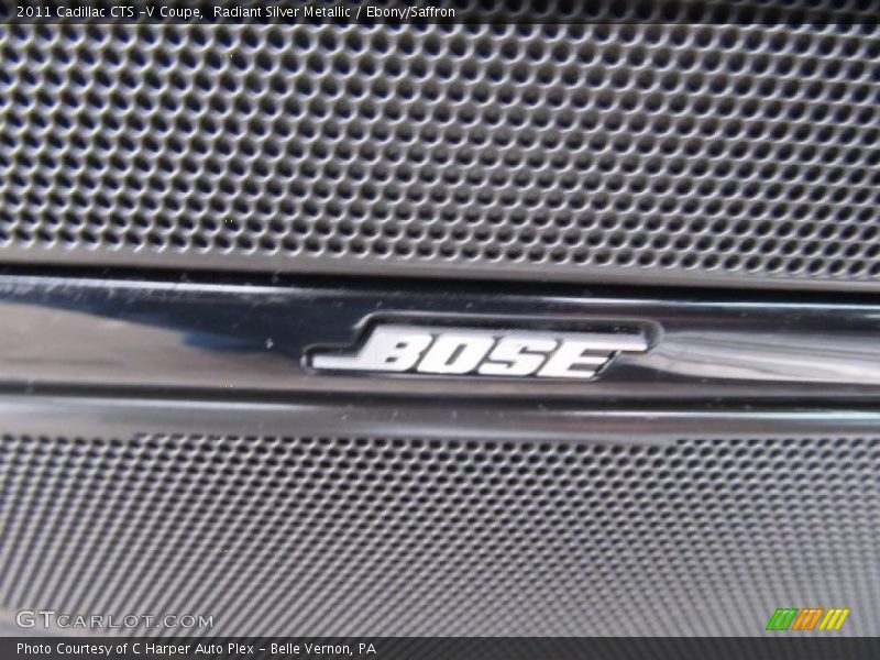 Radiant Silver Metallic / Ebony/Saffron 2011 Cadillac CTS -V Coupe