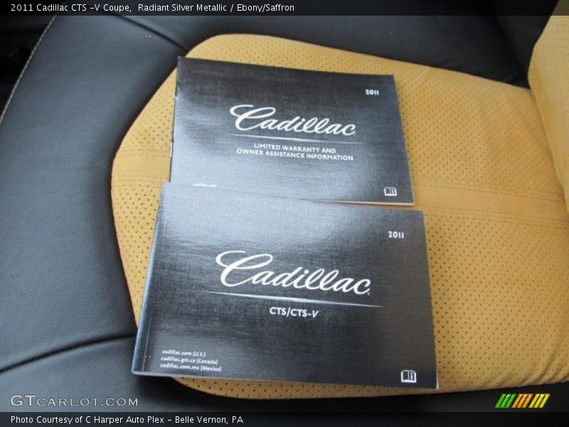 Radiant Silver Metallic / Ebony/Saffron 2011 Cadillac CTS -V Coupe