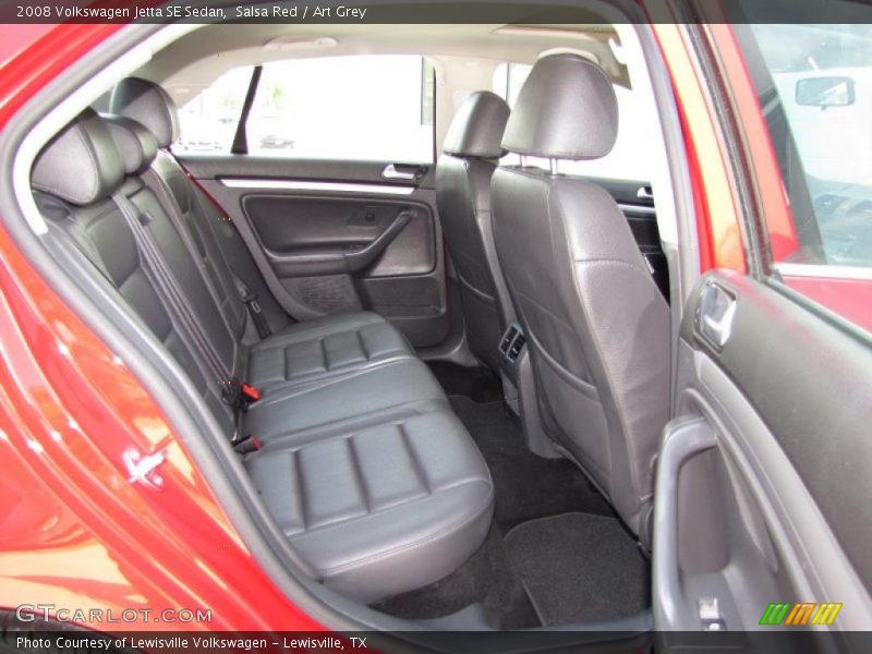 Salsa Red / Art Grey 2008 Volkswagen Jetta SE Sedan