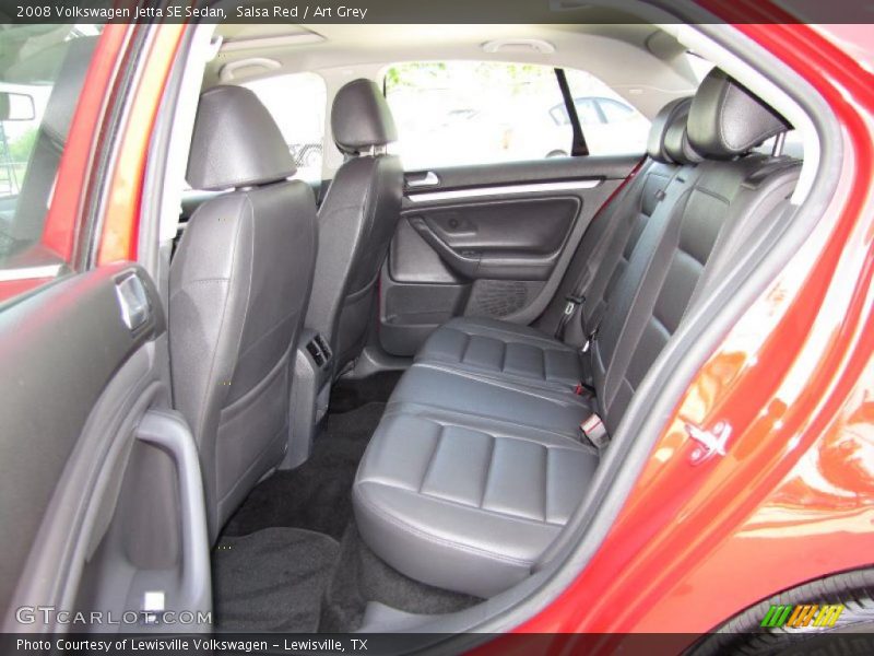 Salsa Red / Art Grey 2008 Volkswagen Jetta SE Sedan