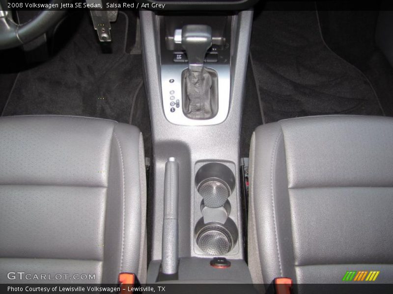 Salsa Red / Art Grey 2008 Volkswagen Jetta SE Sedan