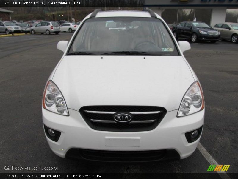 Clear White / Beige 2008 Kia Rondo EX V6