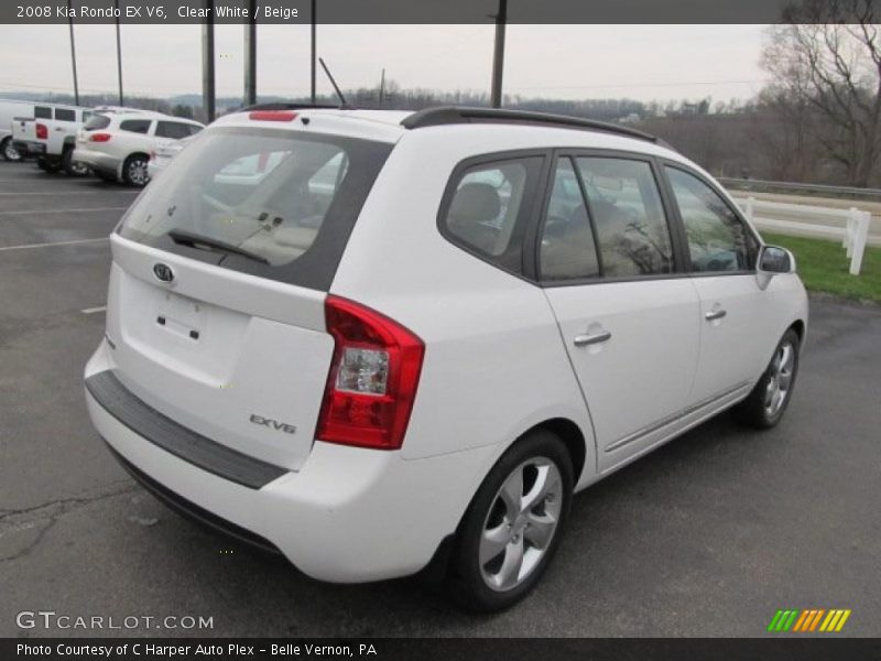 Clear White / Beige 2008 Kia Rondo EX V6