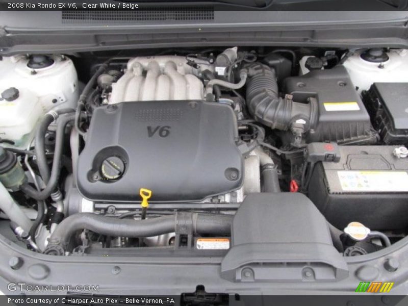 Clear White / Beige 2008 Kia Rondo EX V6