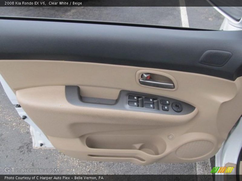 Clear White / Beige 2008 Kia Rondo EX V6