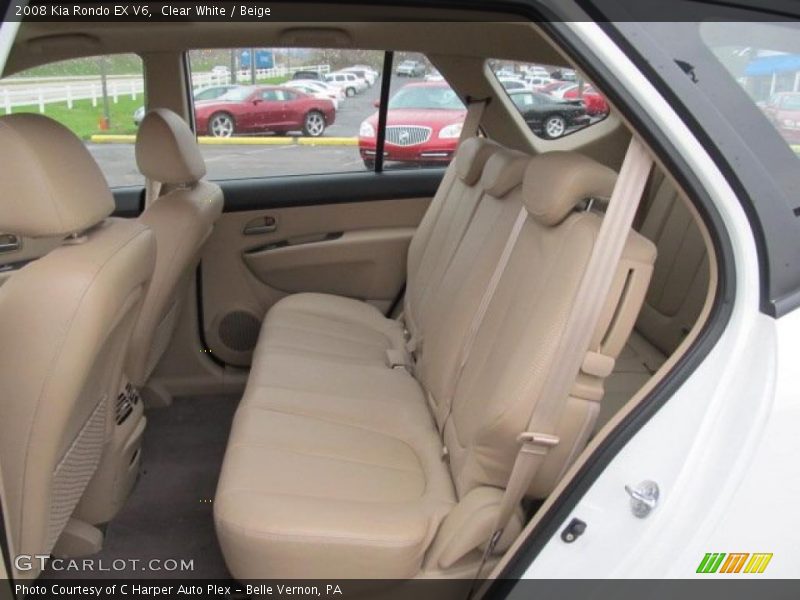 Clear White / Beige 2008 Kia Rondo EX V6