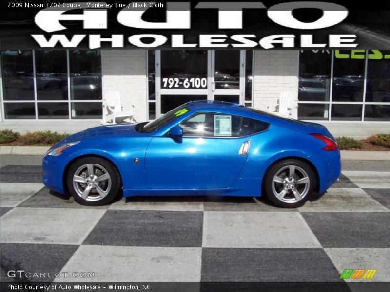 Monterey Blue / Black Cloth 2009 Nissan 370Z Coupe