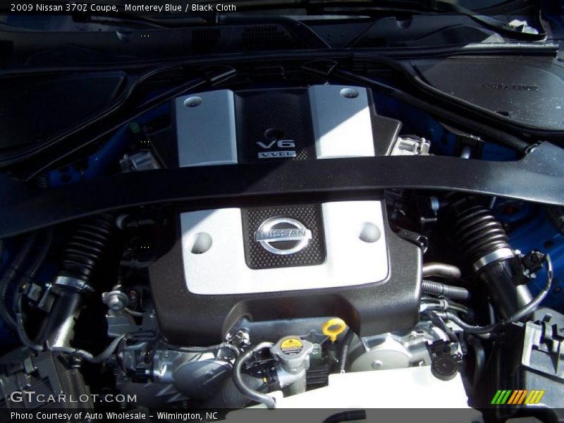 Monterey Blue / Black Cloth 2009 Nissan 370Z Coupe