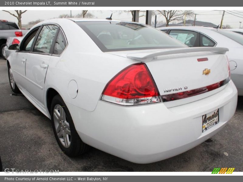 Summit White / Neutral 2010 Chevrolet Impala LT