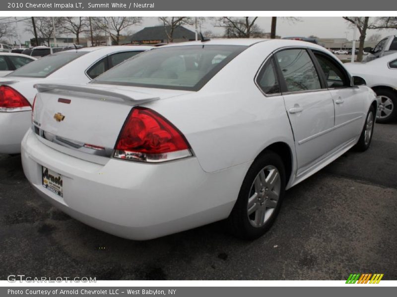 Summit White / Neutral 2010 Chevrolet Impala LT