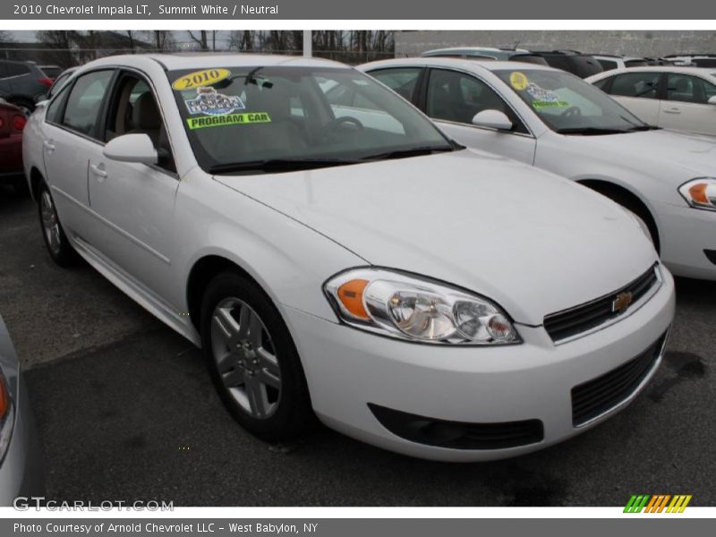 Summit White / Neutral 2010 Chevrolet Impala LT
