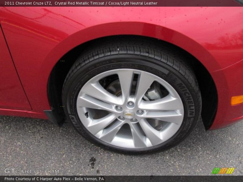 Crystal Red Metallic Tintcoat / Cocoa/Light Neutral Leather 2011 Chevrolet Cruze LTZ