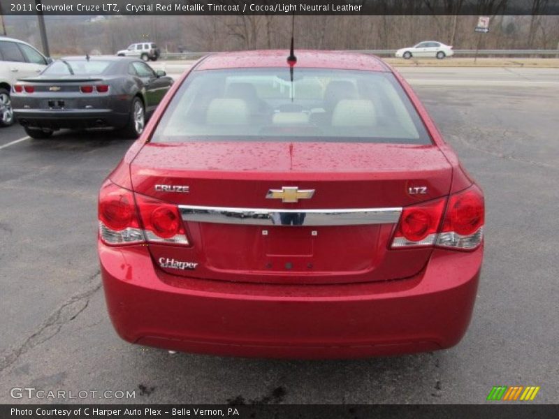 Crystal Red Metallic Tintcoat / Cocoa/Light Neutral Leather 2011 Chevrolet Cruze LTZ