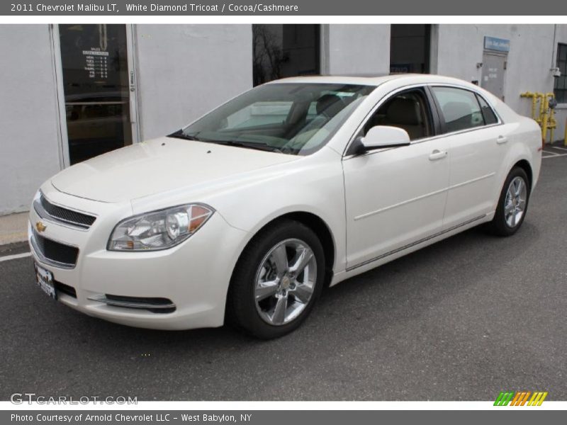 White Diamond Tricoat / Cocoa/Cashmere 2011 Chevrolet Malibu LT