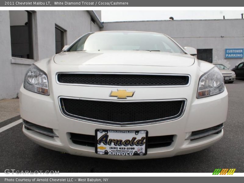 White Diamond Tricoat / Cocoa/Cashmere 2011 Chevrolet Malibu LT