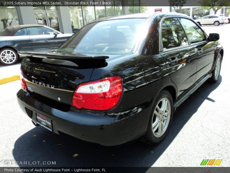Obsidian Black Pearl / Black 2005 Subaru Impreza WRX Sedan