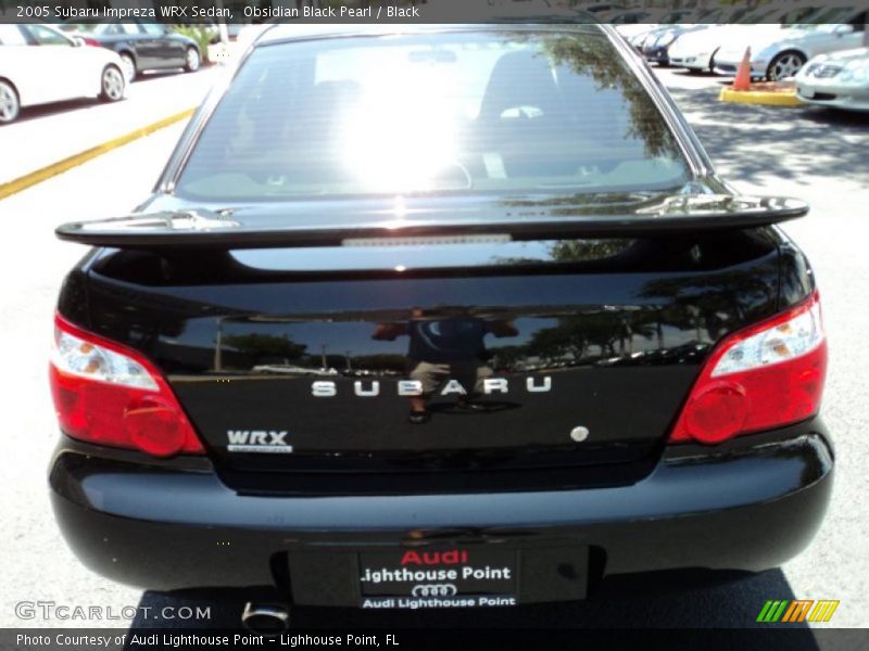 Obsidian Black Pearl / Black 2005 Subaru Impreza WRX Sedan