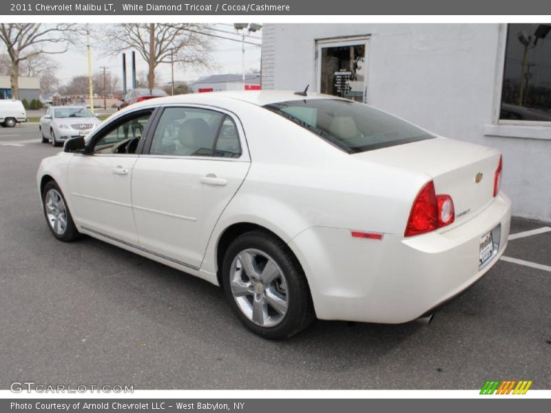 White Diamond Tricoat / Cocoa/Cashmere 2011 Chevrolet Malibu LT