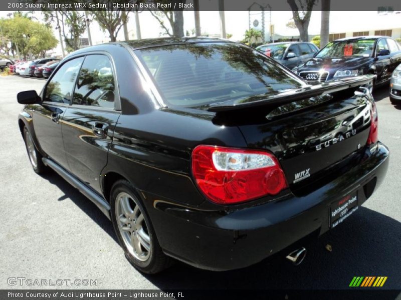 Obsidian Black Pearl / Black 2005 Subaru Impreza WRX Sedan