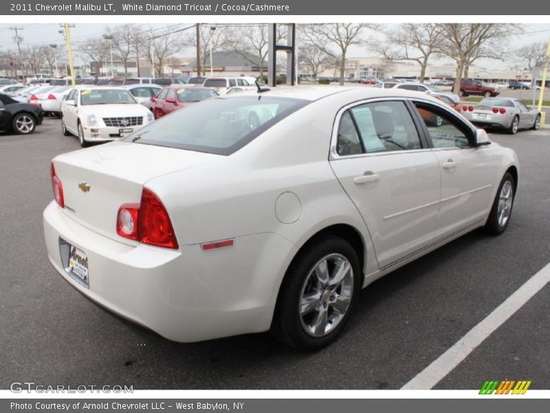 White Diamond Tricoat / Cocoa/Cashmere 2011 Chevrolet Malibu LT