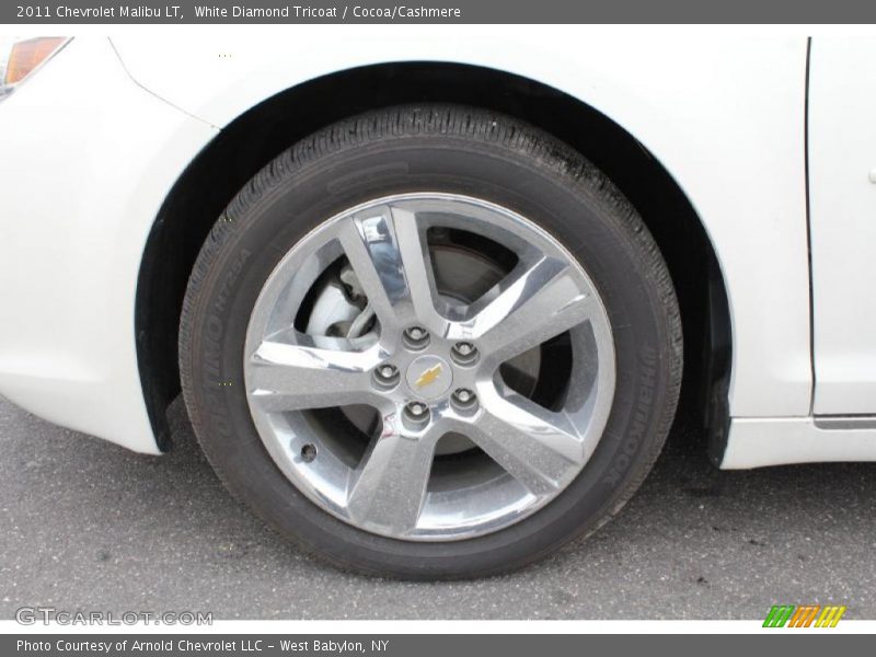 White Diamond Tricoat / Cocoa/Cashmere 2011 Chevrolet Malibu LT