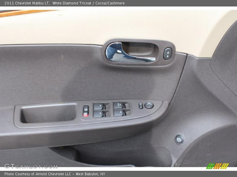 White Diamond Tricoat / Cocoa/Cashmere 2011 Chevrolet Malibu LT