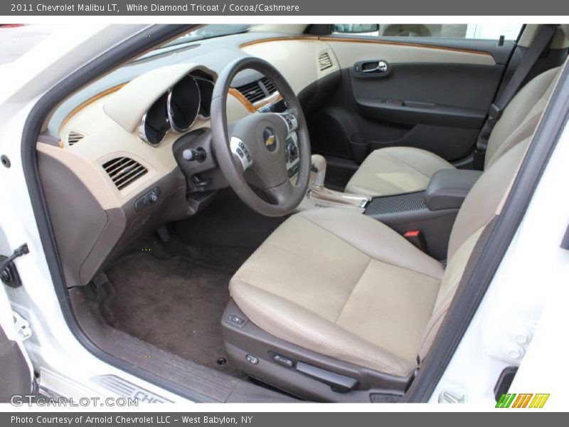 White Diamond Tricoat / Cocoa/Cashmere 2011 Chevrolet Malibu LT