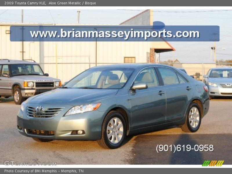 Aloe Green Metallic / Bisque 2009 Toyota Camry XLE