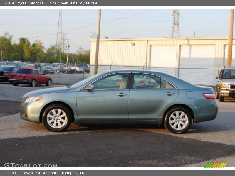 Aloe Green Metallic / Bisque 2009 Toyota Camry XLE