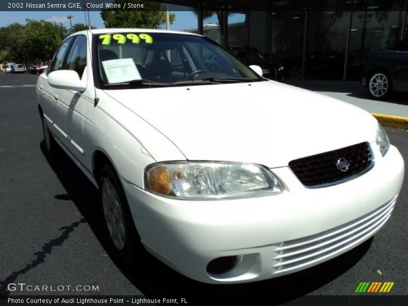 Cloud White / Stone 2002 Nissan Sentra GXE