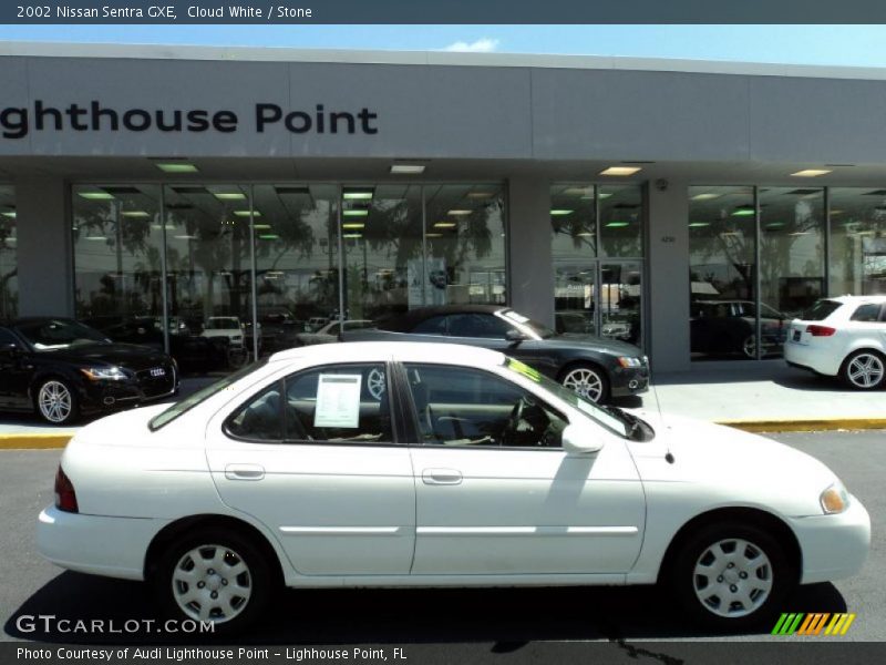 Cloud White / Stone 2002 Nissan Sentra GXE
